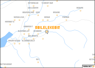 map of Abilélé Kébir