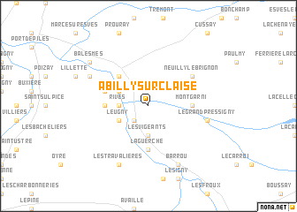 map of Abilly-Sur-Claise