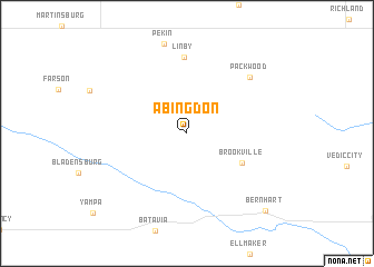 map of Abingdon