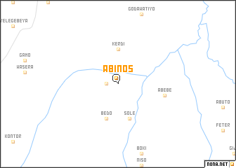 map of Ābīnos