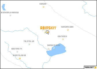 map of Abinskiy