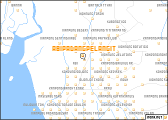 map of Abi Padang Pelangit