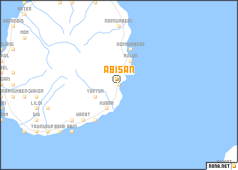 map of Abisan