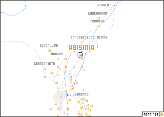 map of Abisinia