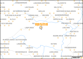 map of Abisinia