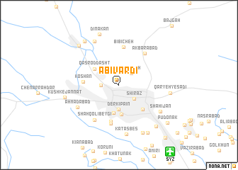 map of Abīvardī