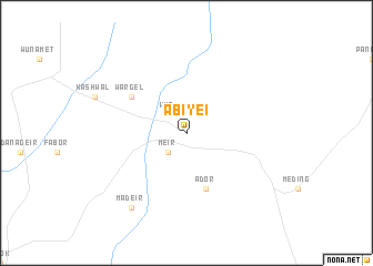 map of Abiyei