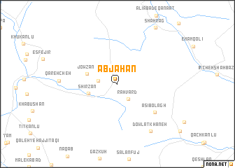 map of Āb Jahān