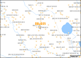map of Āb Jārī
