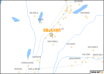 map of Abjekān