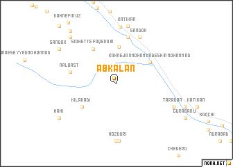 map of Abkalān