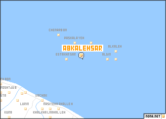 map of Ābkaleh Sar