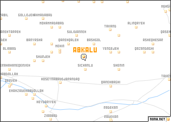 map of Ābkalū