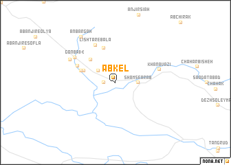 map of Āb Kel