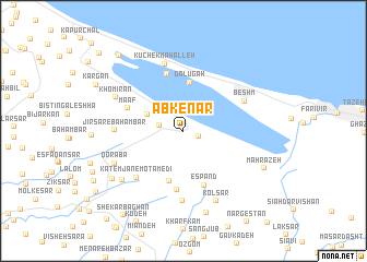 map of Ābkenār