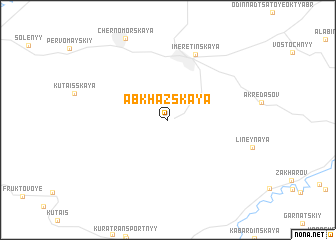 map of (( Abkhazskaya ))