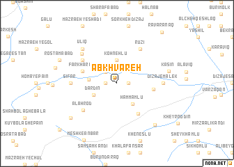 map of Āb Khvāreh