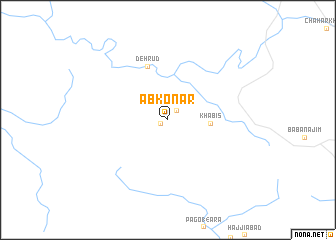 map of Āb Konār