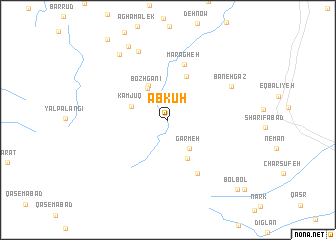 map of Ābkūh