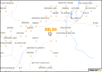 map of ‘Ablah