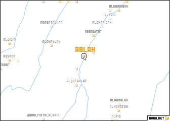 map of ‘Ablah