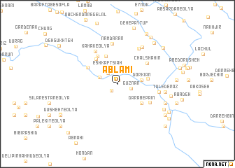 map of Āb Lamī