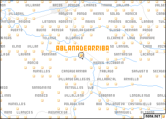 map of Ablaña de Arriba