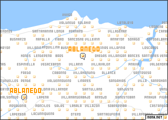 map of Ablanedo