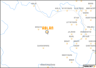 map of A Blan