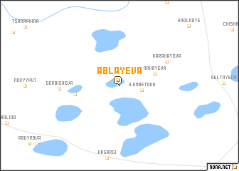 map of Ablayeva