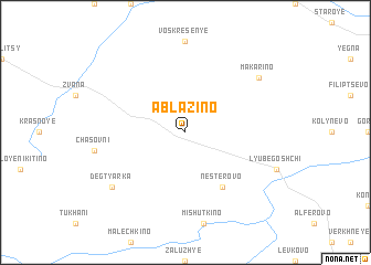 map of Ablazino