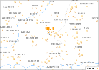 map of Abla