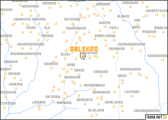 map of Ablékro