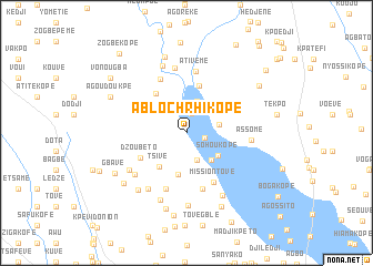 map of Ablochrhi Kopé