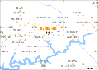 map of Āb Mīshān