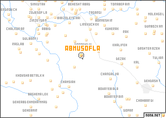 map of Ābmū Soflá