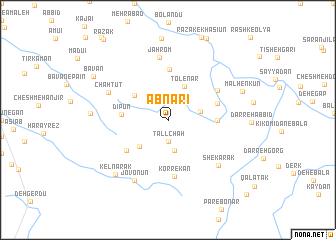 map of Āb Nārī