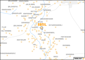 map of Āb Nīl