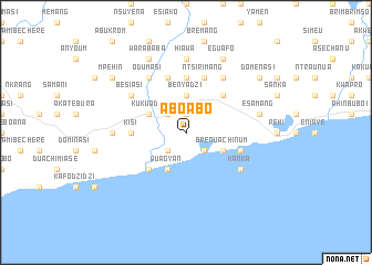 map of Aboabo