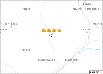 map of Abóboras