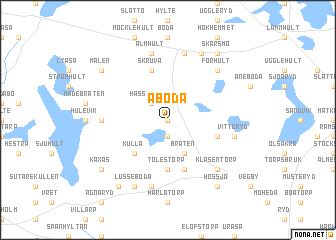 map of Åboda