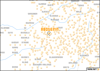 map of Aboderin