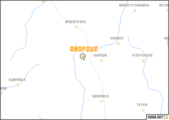 map of Abofour