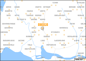 map of Aboga