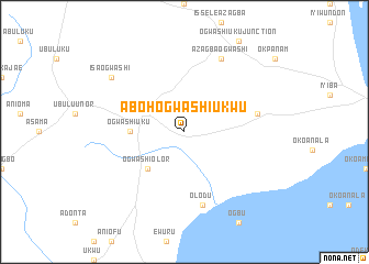 map of Aboh Ogwashi Ukwu