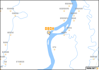 map of Aboh