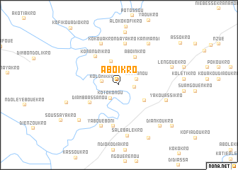 map of Aboikro