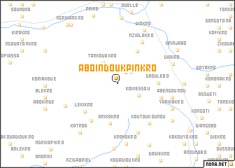 map of Aboindoukpinkro