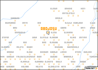 map of Abojosu