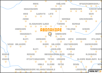 map of Abonakopé